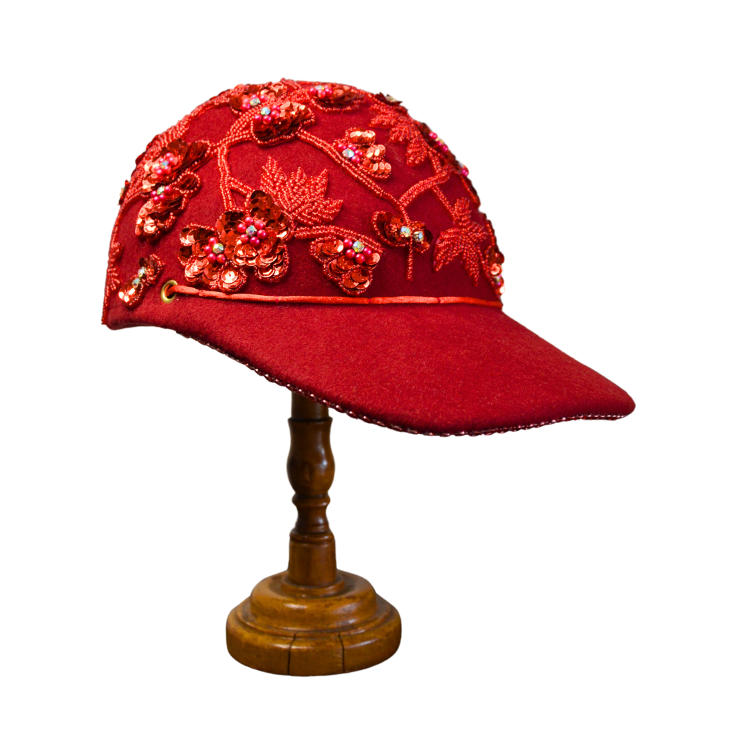 casquette rose feutre